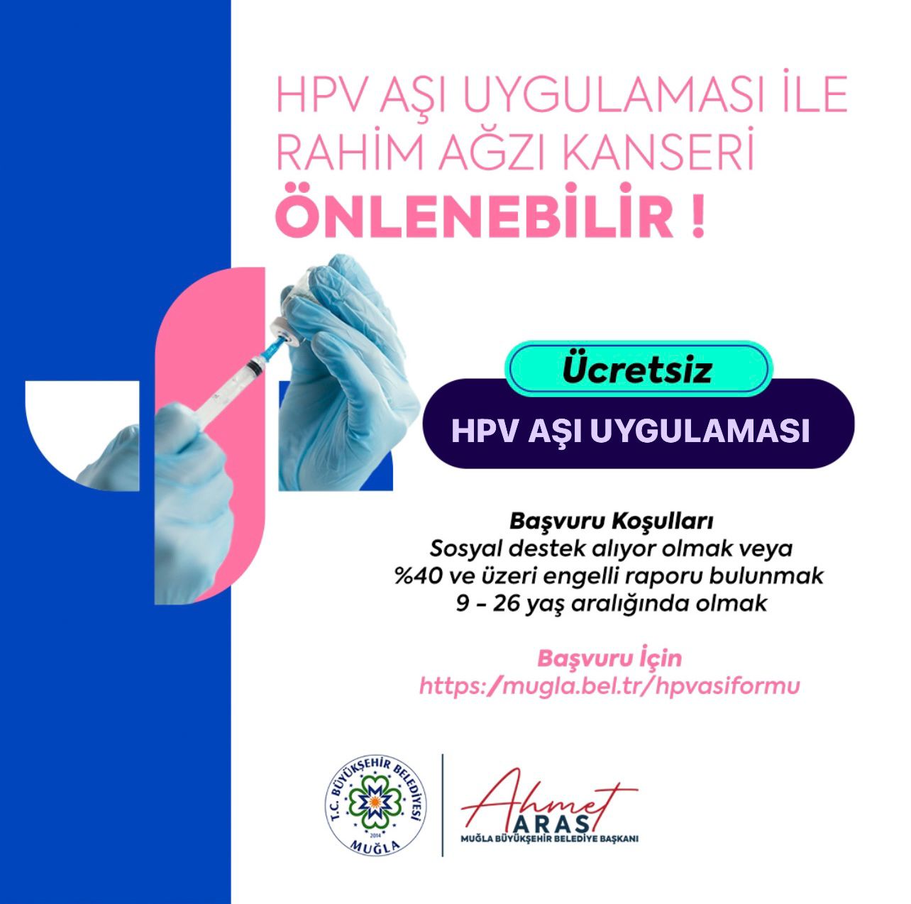 HPV Aşısı için Başvurular Devam Ediyor 