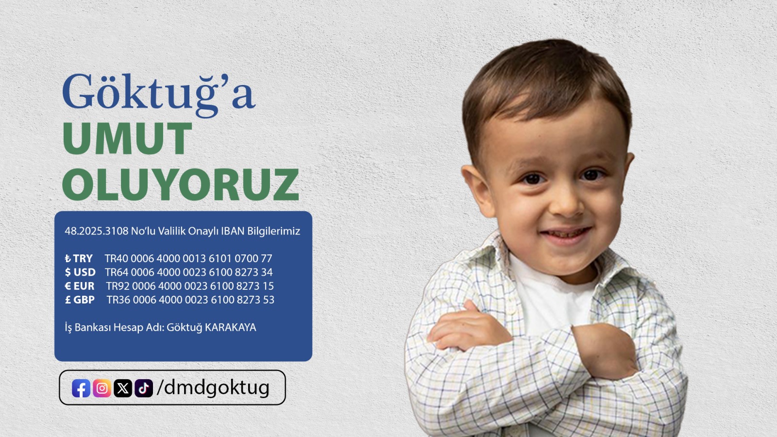 Muğla Büyükşehir Belediyesi’nden DMD Hastası Minik Göktuğ’a Destek