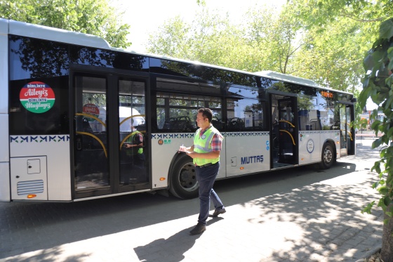 Büyükşehir Güvenli Ulaşım için Otobüs Denetimlerine Devam Ediyor