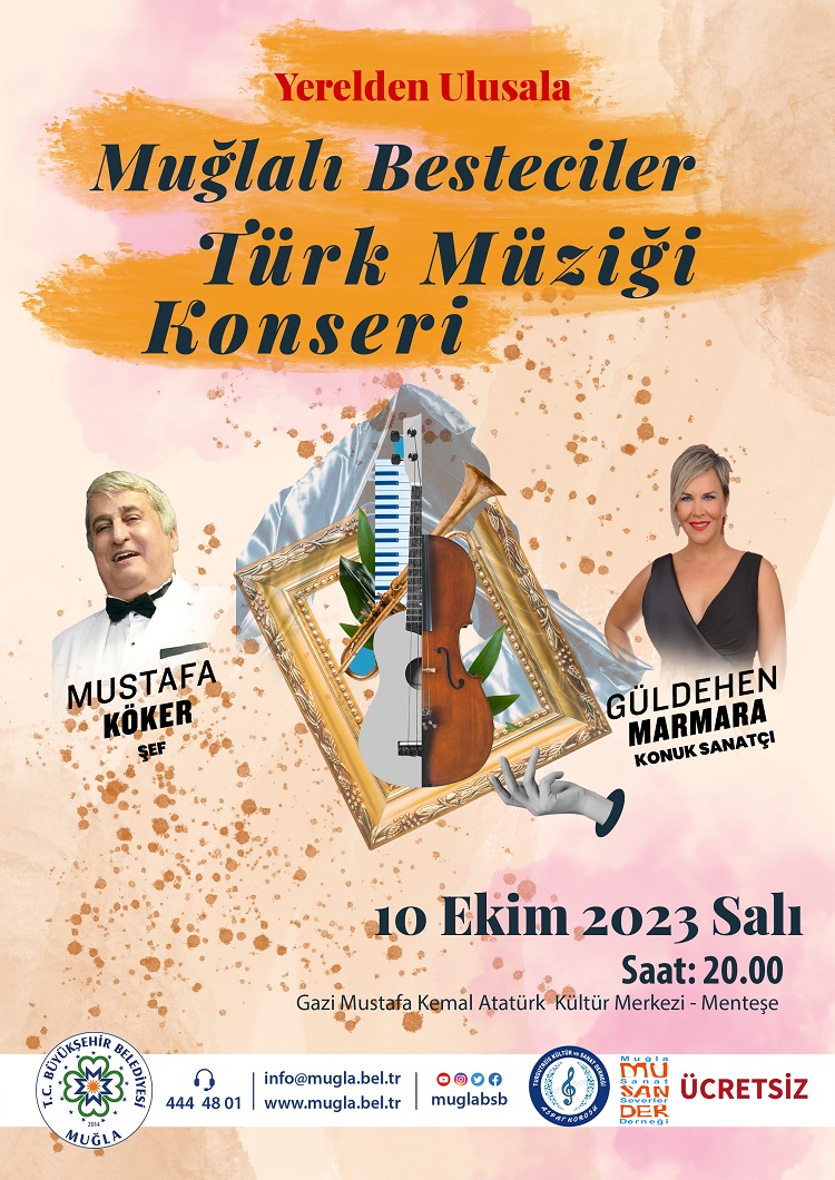 Muğlalı Besteciler Türk Müziği Konseri  Etkinliğine Davetlisiniz