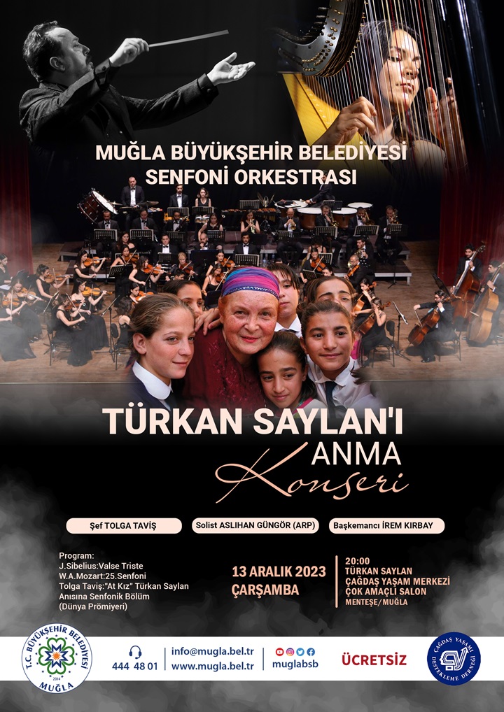 Türkan Saylan'ı Anma Konseri Etkinliğine Davetlisiniz