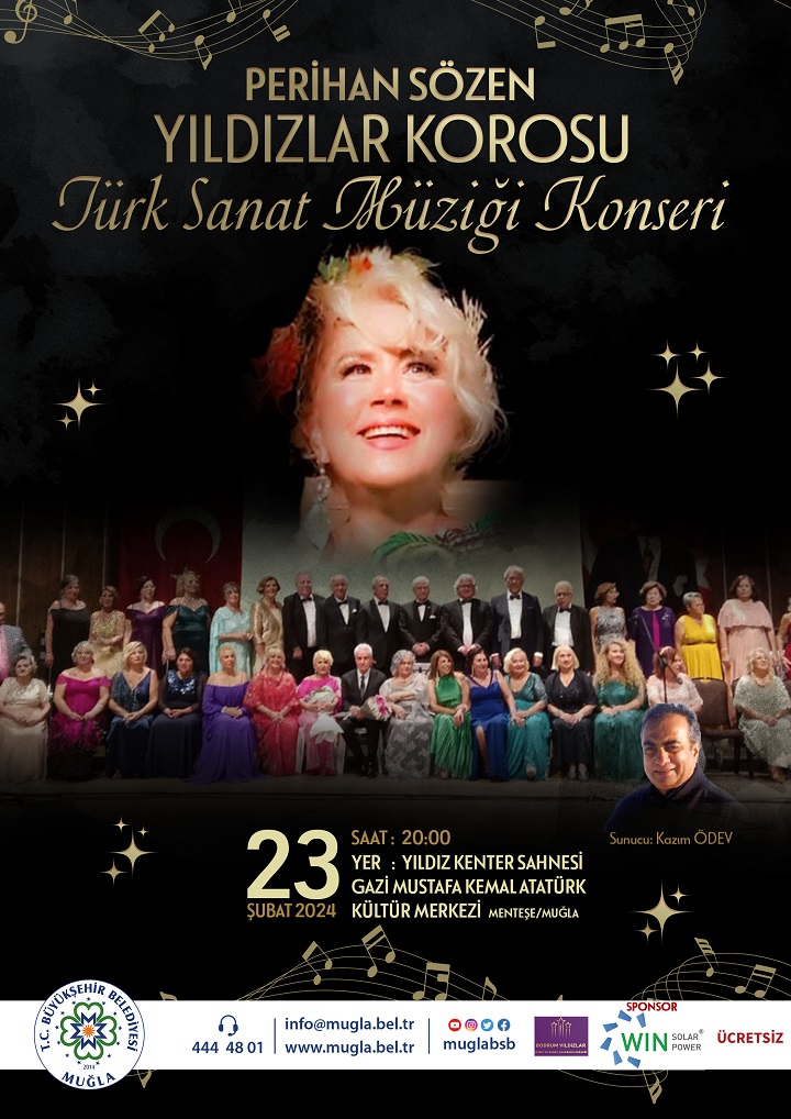 Perihan Sözen Yıldızlar Korosu Türk Sanat Müzii Konseri  Etkinliğine Davetlisiniz