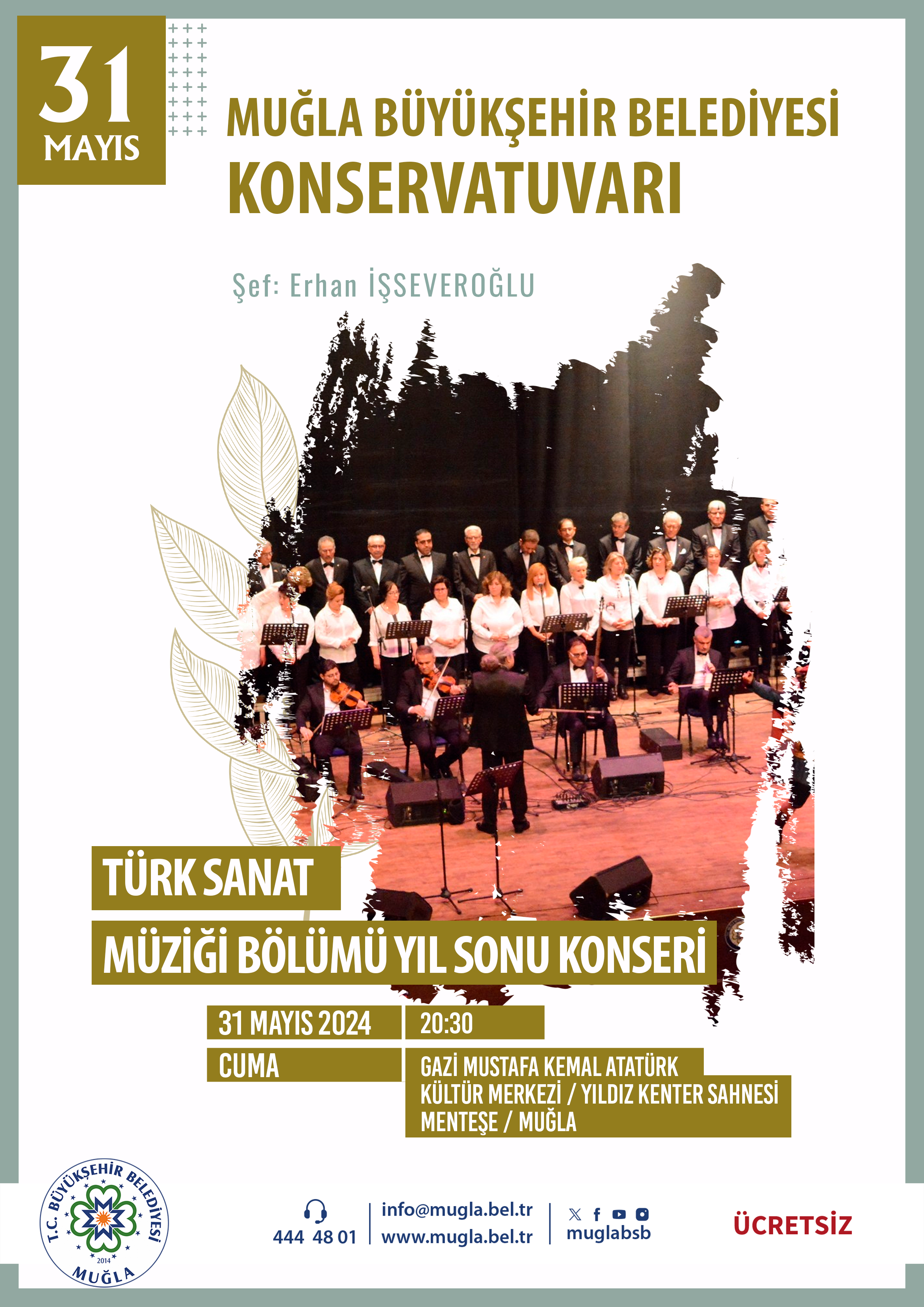 Türk Sanat Müzii Bölümü Yıl Sonu Konseri  Etkinliğine Davetlisiniz