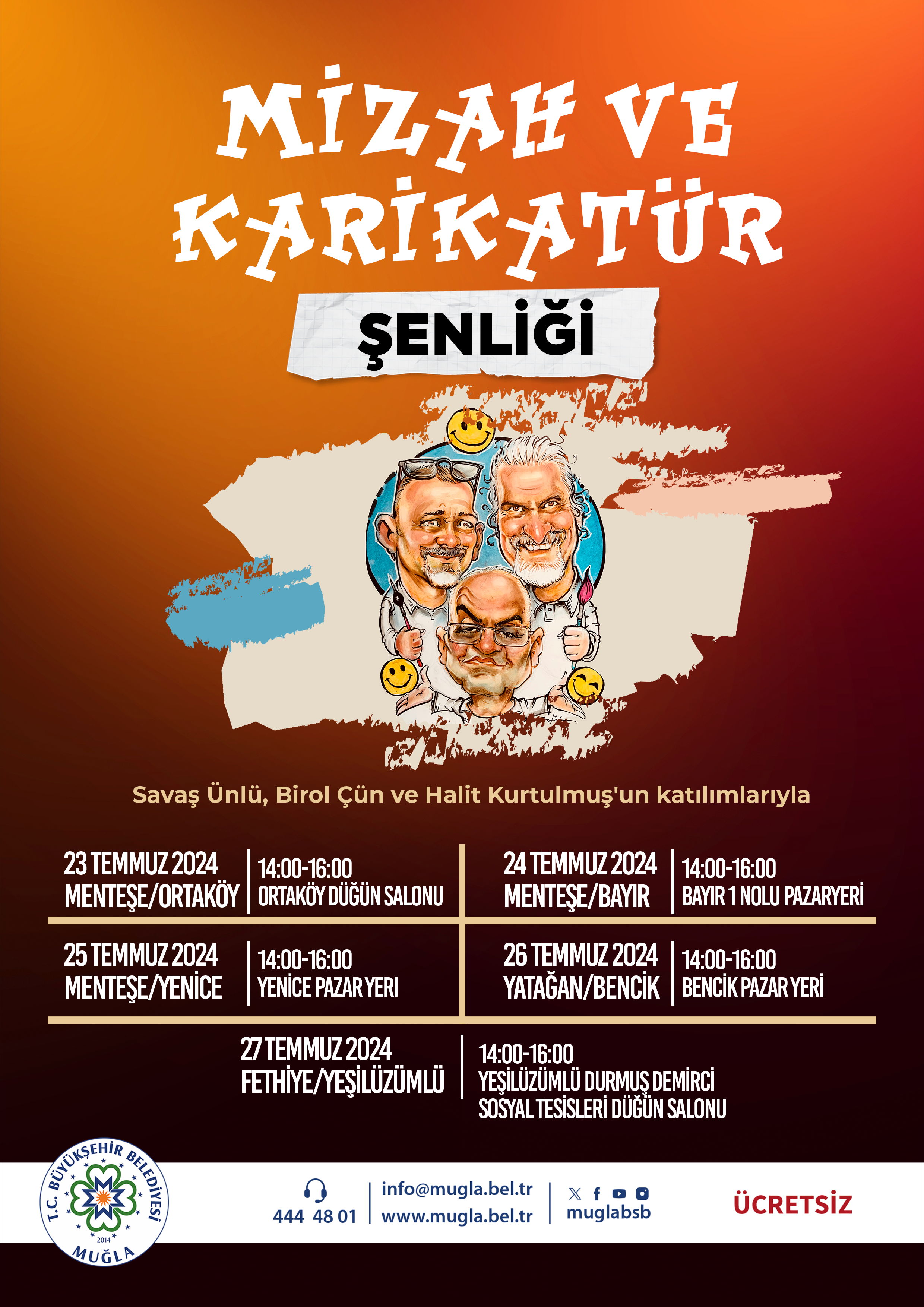 Mizah ve Karikatür Şenlii  Etkinliğine Davetlisiniz