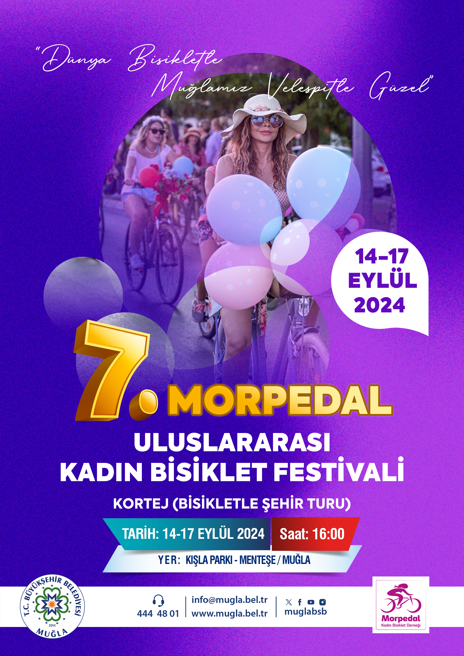 7.Morpedal Uluslararası Kadın Bisiklet Festivali Etkinliğine Davetlisiniz