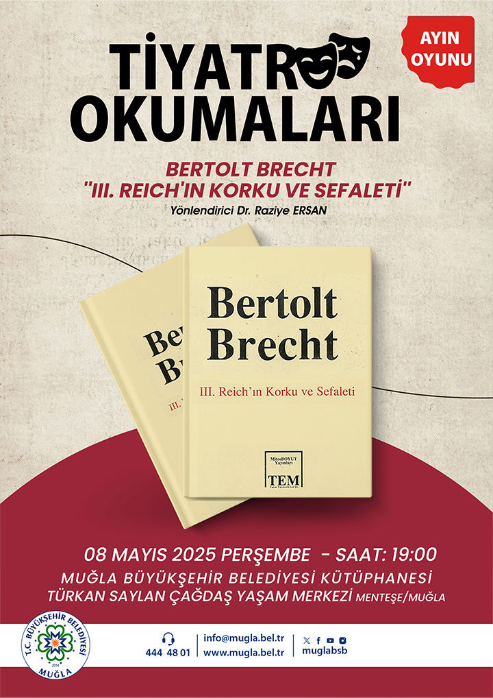 Tiyatro Okumaları Bertolt Brecht Etkinliğine Davetlisiniz