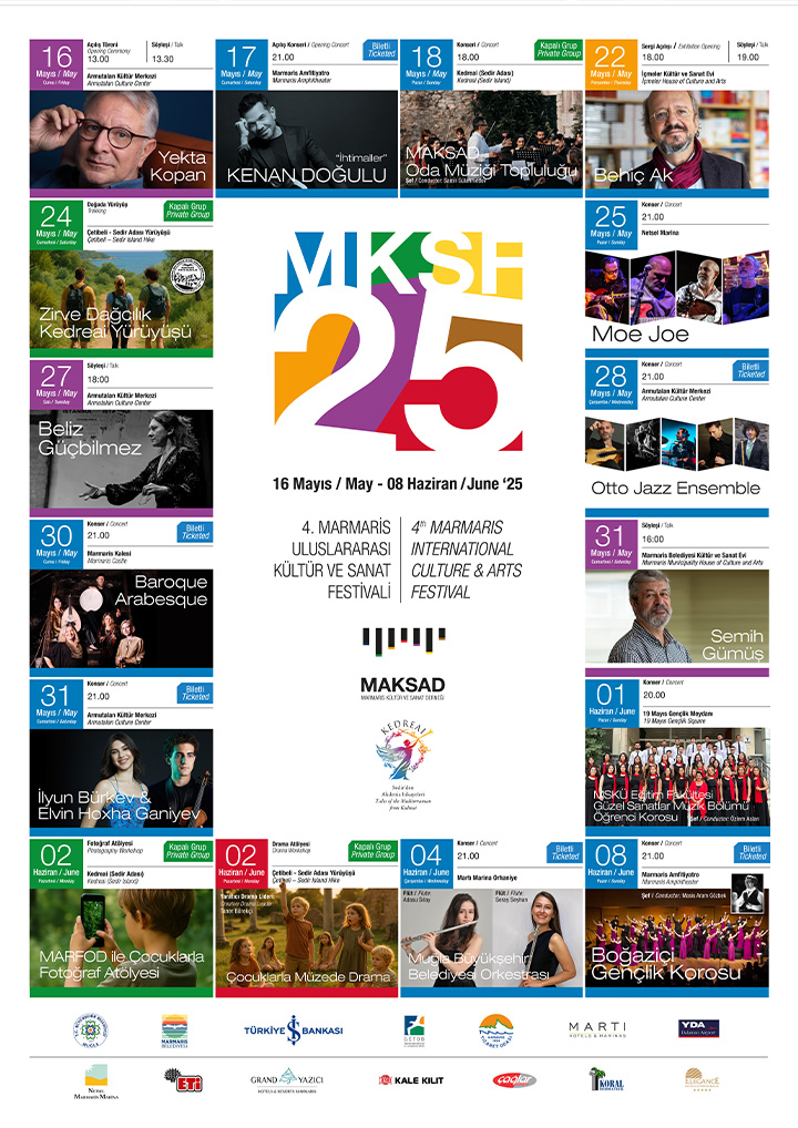 4. Marmaris Uluslararası Kültür Sanat Festivali Etkinliğine Davetlisiniz
