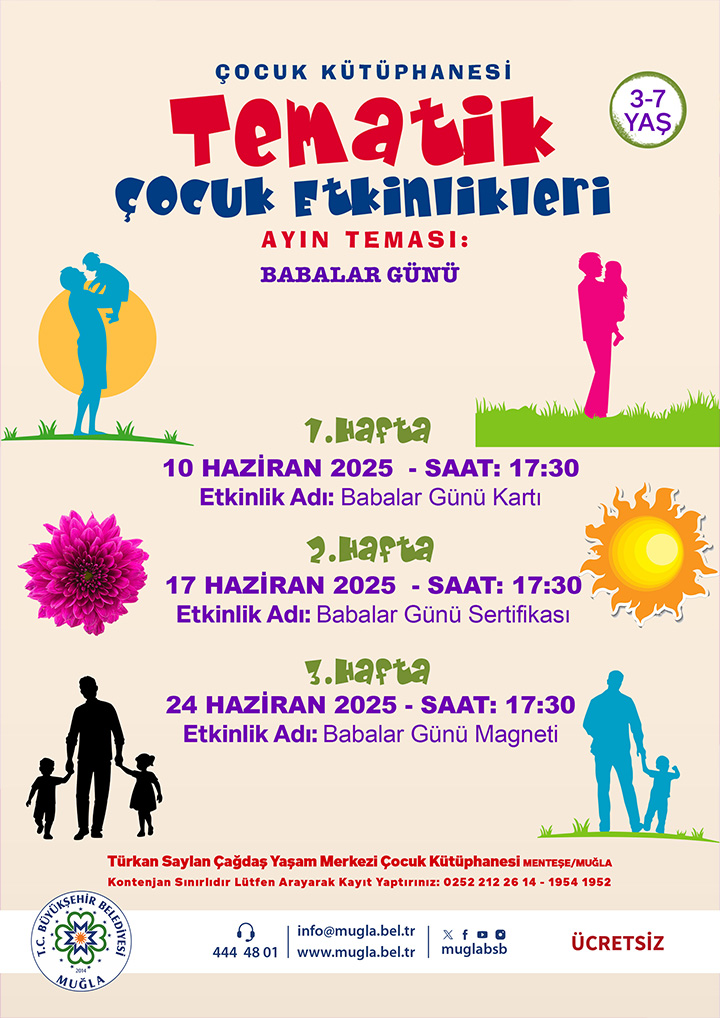 Tematik Çocuk Etkinlikler 3-7 Yaş Arası Etkinliğine Davetlisiniz
