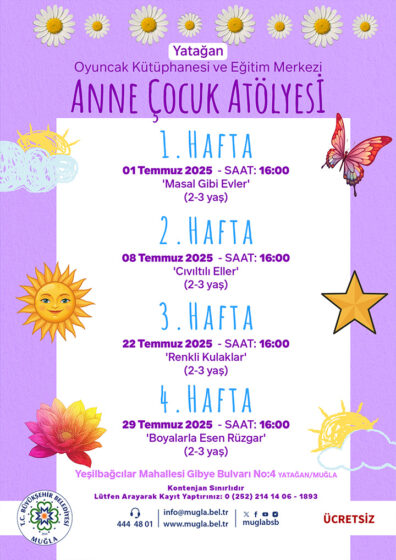Anne-Çocuk Kütüphanesi Yataan 2-3 Yaş Yataan Etkinliğine Davetlisiniz