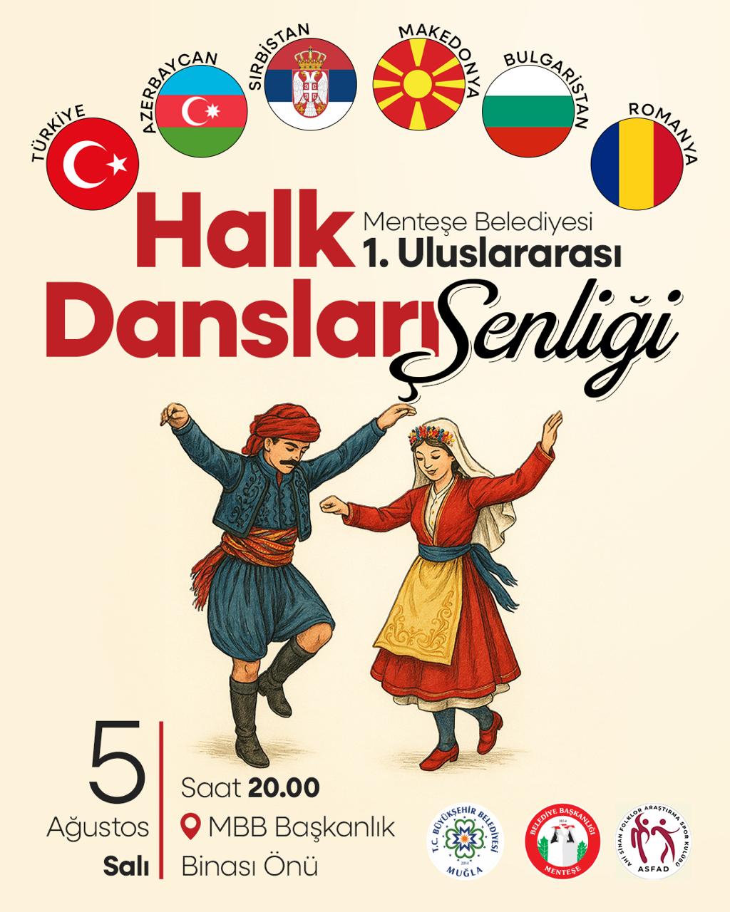 1. Uluslararası Halk Dansları Şenlii Etkinliğine Davetlisiniz