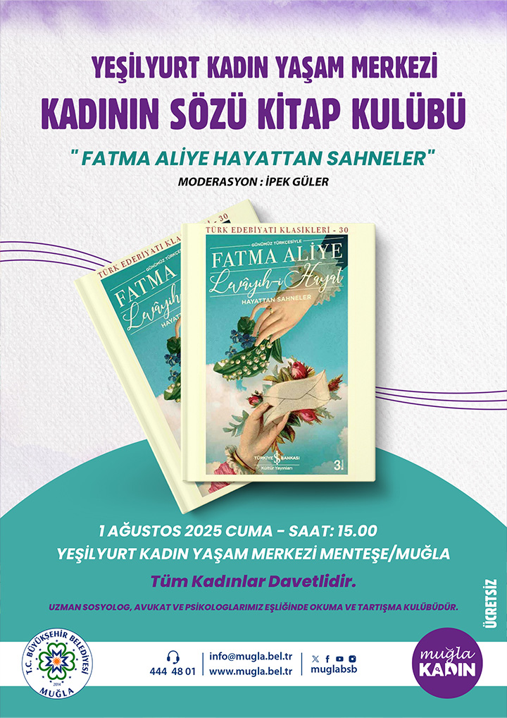 Yeşilyurt Kadın Yaşam Merkezi Kadının Sözü Kitap Kulübü Etkinliğine Davetlisiniz