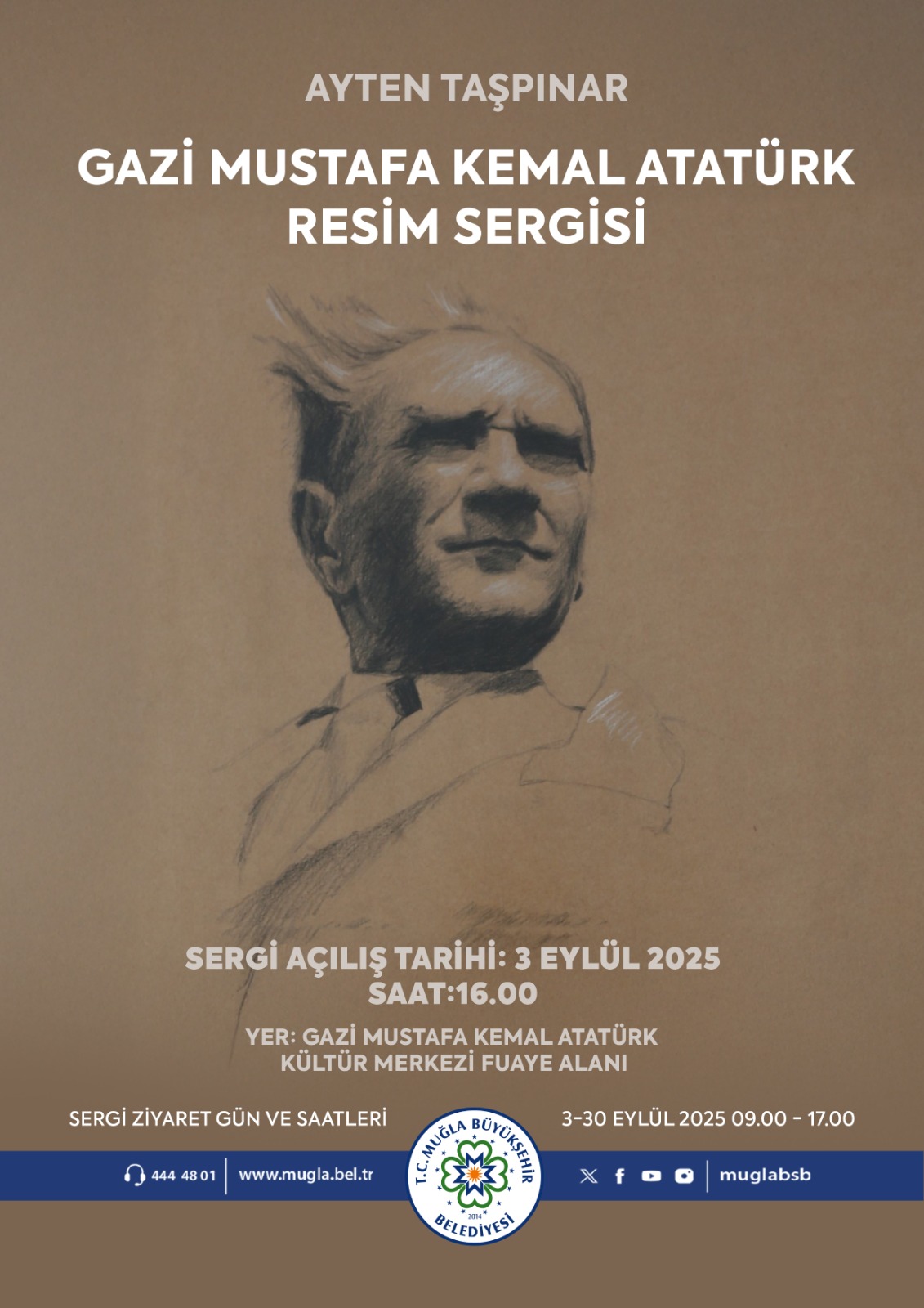 Ayten Taşpınar Gazi Mustafa Kemal Atatürk Resim Sergisi Etkinliğine Davetlisiniz
