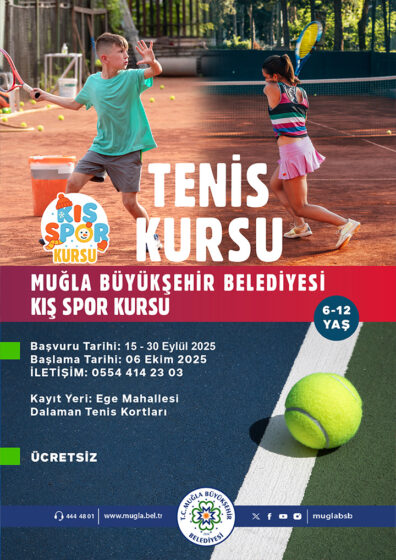 Kış Spor Kursları Tenis Etkinliğine Davetlisiniz