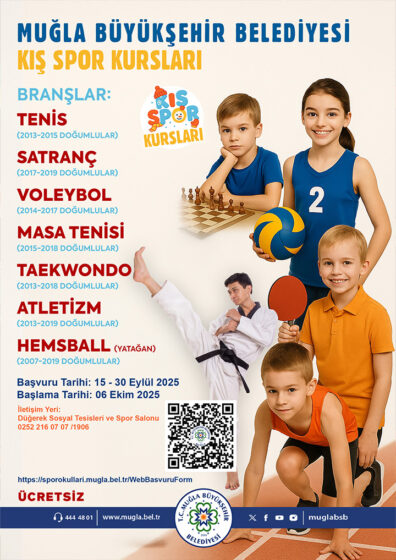 Menteşe Kış Spor Kursları Etkinliğine Davetlisiniz