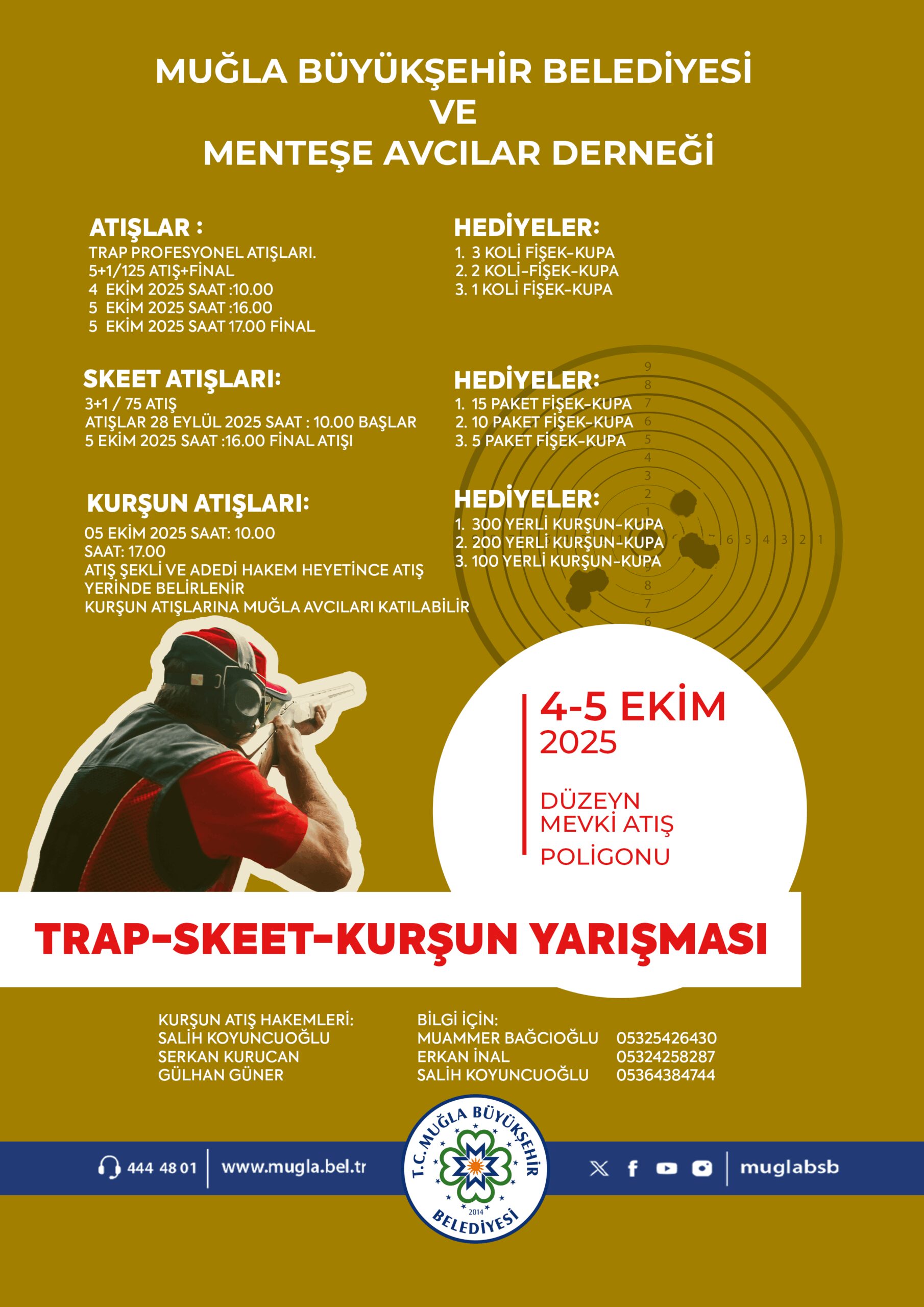 TRAP-SKEET-KURŞUN YARIŞMASI Etkinliğine Davetlisiniz