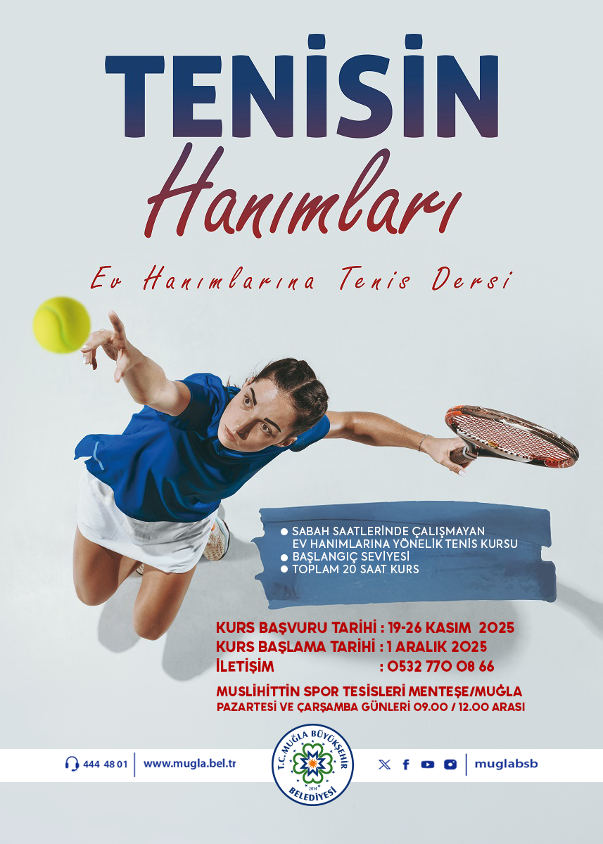 Ev Hanımlarına Tenis Dersi Etkinliğine Davetlisiniz