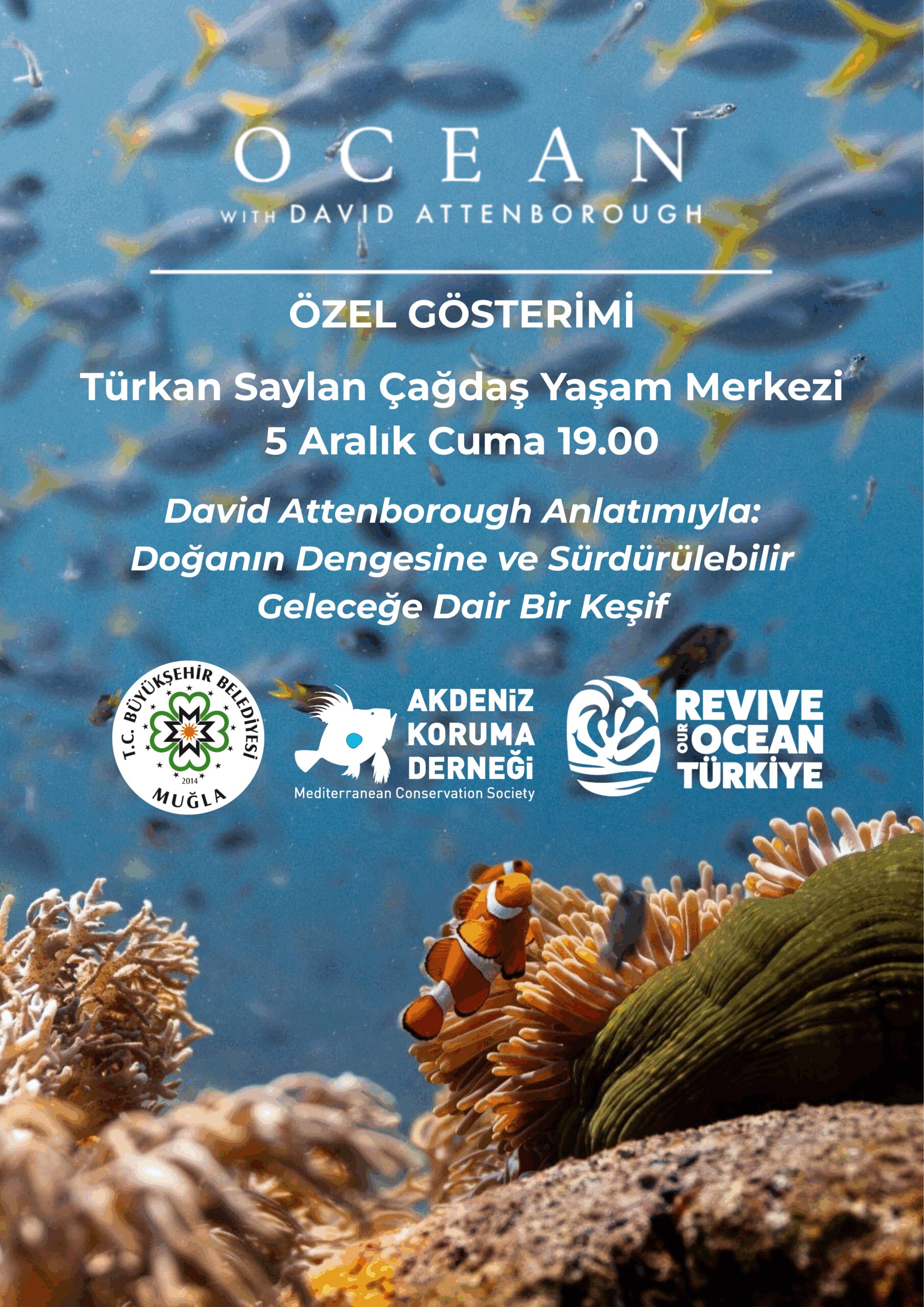 “Ocean with David Attenborough” Belgesel Gösterimi Etkinliğine Davetlisiniz
