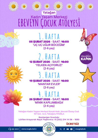 Ebeveyn-Çocuk Atölyesi 2-6 Yaş Etkinliğine Davetlisiniz