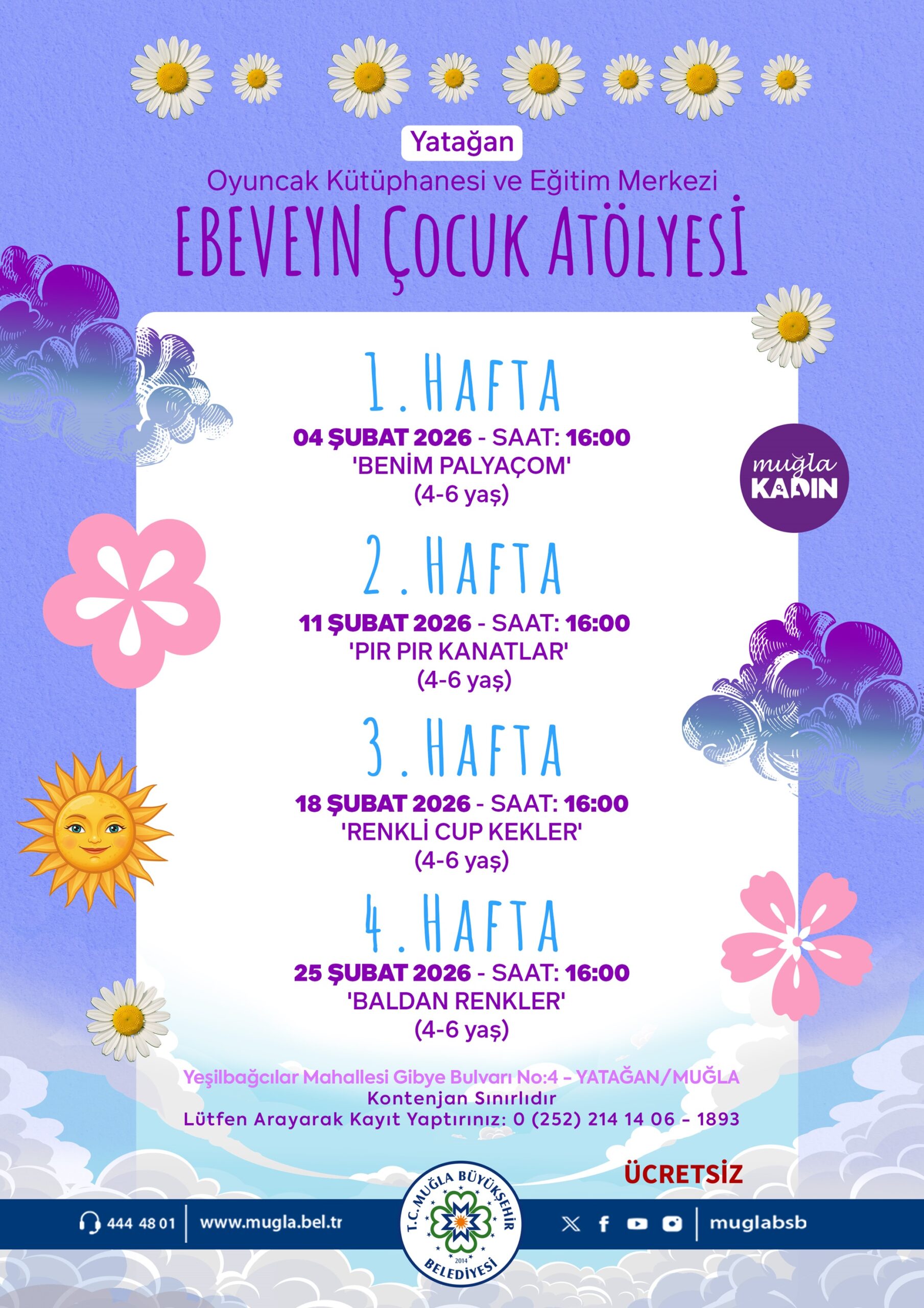 Ebeveyn-Çocuk Atölyesi Atölyesi 4-6 Yaş Etkinliğine Davetlisiniz