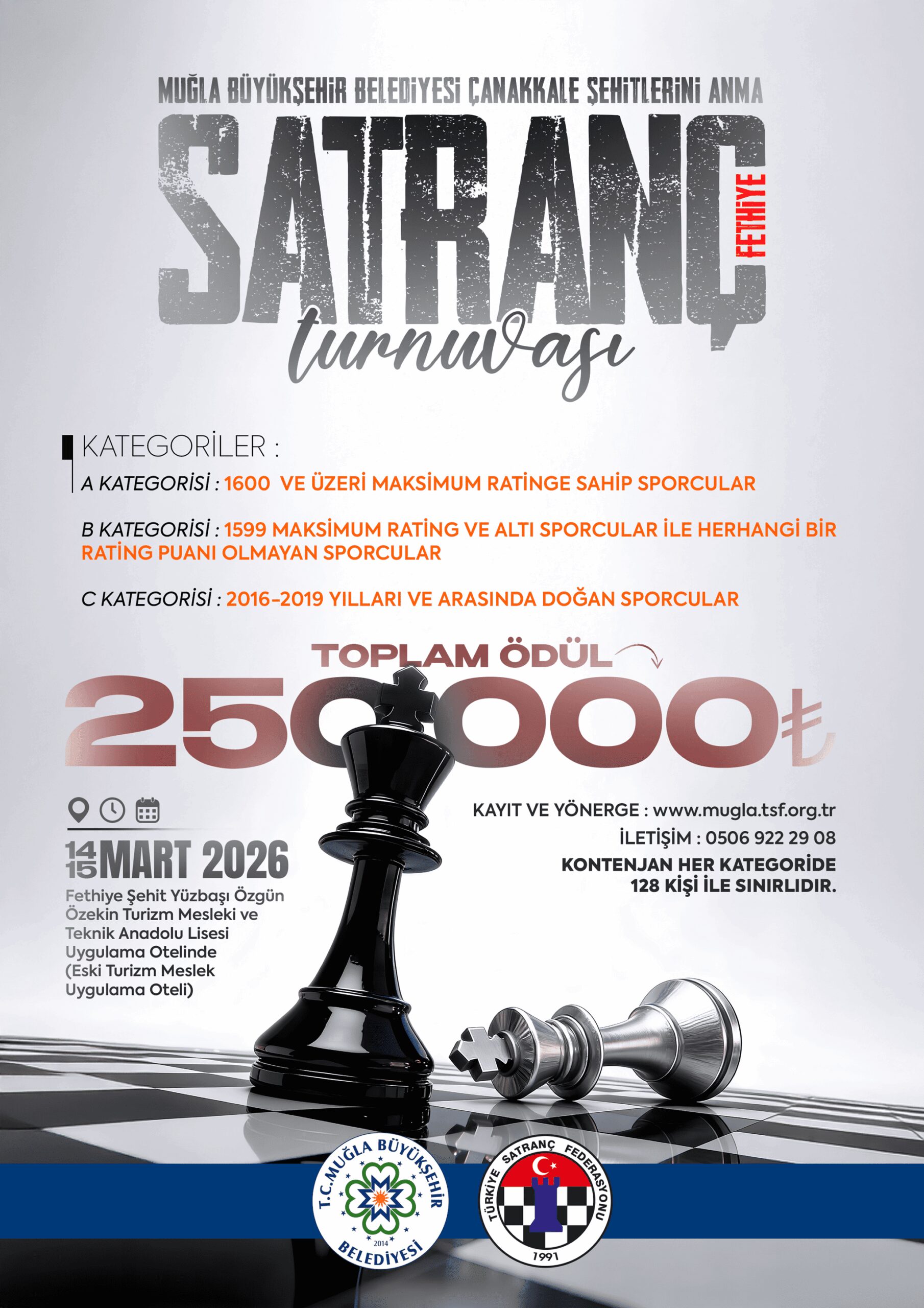 Satranç Turnuvası Etkinliğine Davetlisiniz