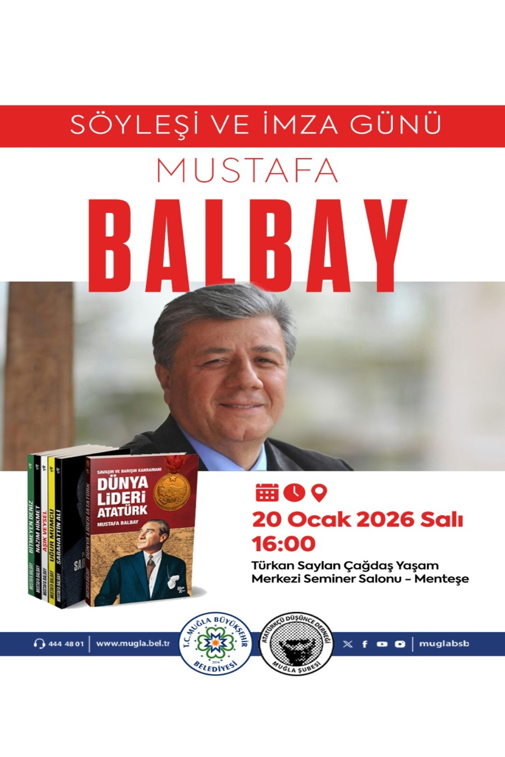 Söyleşi ve İmza Günü Mustafa Balbay Etkinliğine Davetlisiniz