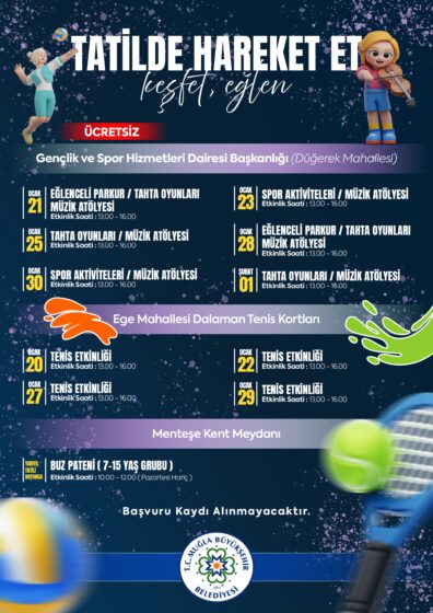 Tatilde Hareket Et Etkinliğine Davetlisiniz