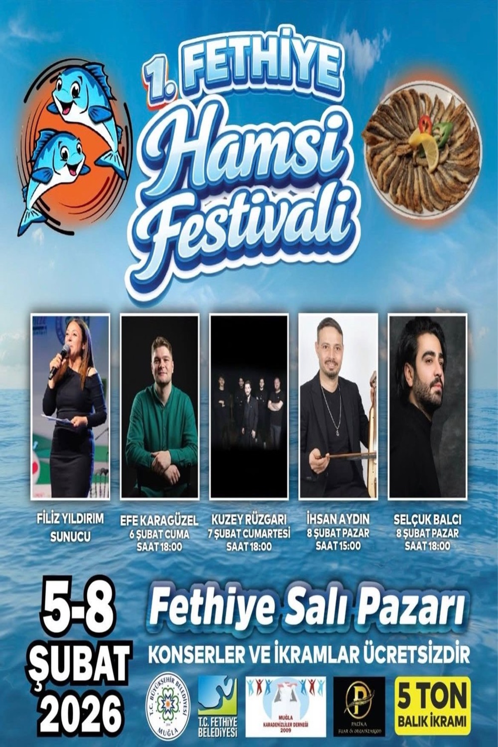 1. Fethiye Hamsi Festivali Etkinliğine Davetlisiniz