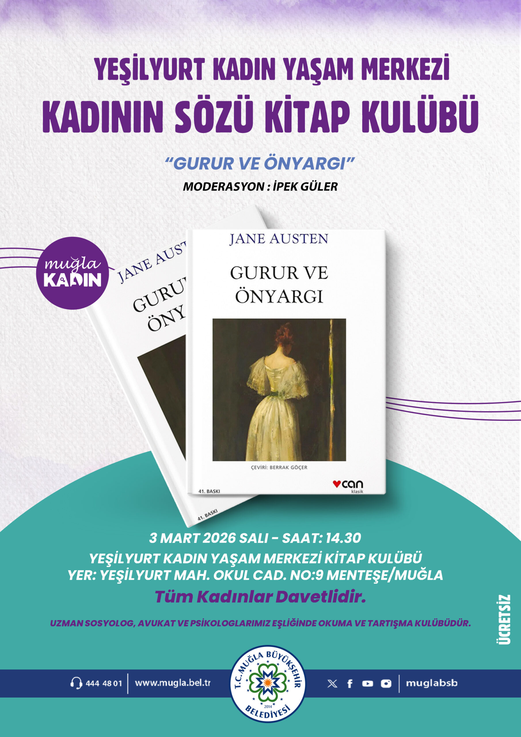Kadın Kitap Kulübü Etkinliğine Davetlisiniz