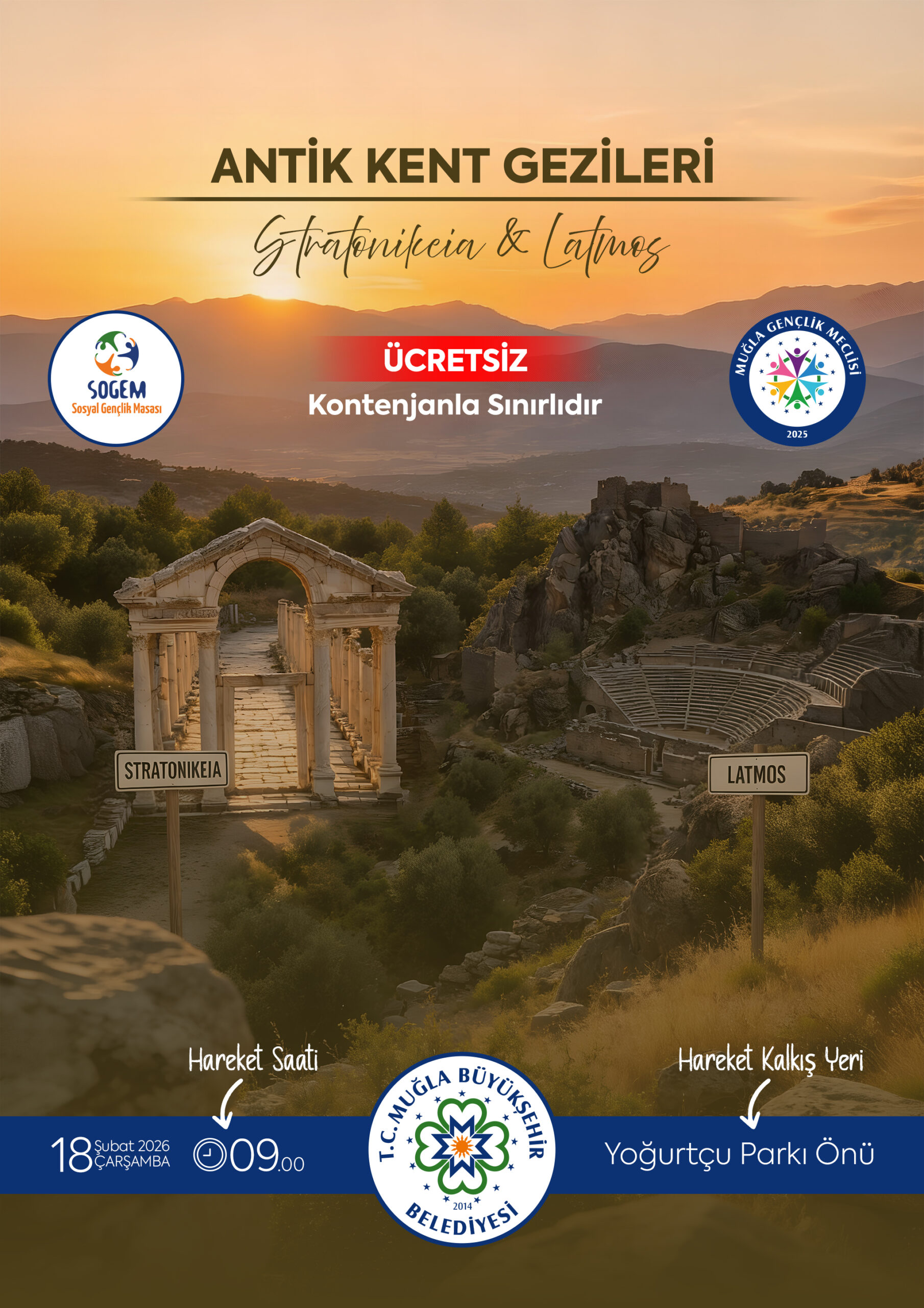 Stratonikeia ve Latmos Gezileri  Etkinliğine Davetlisiniz