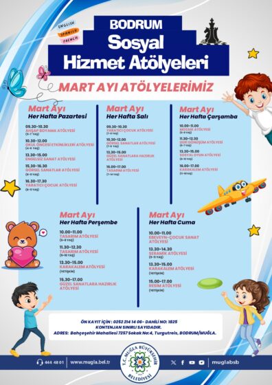 Bodrum Sosyal Hizmet Atölyeleri Etkinliğine Davetlisiniz