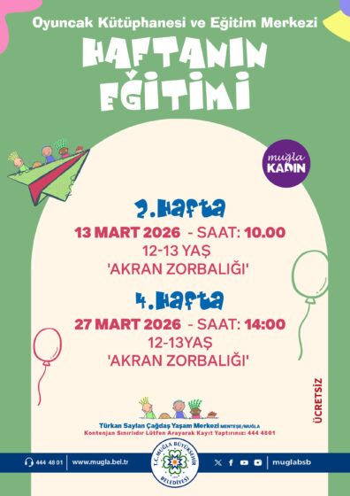 Haftanın Eitimi 12-13 Yaş Etkinliğine Davetlisiniz