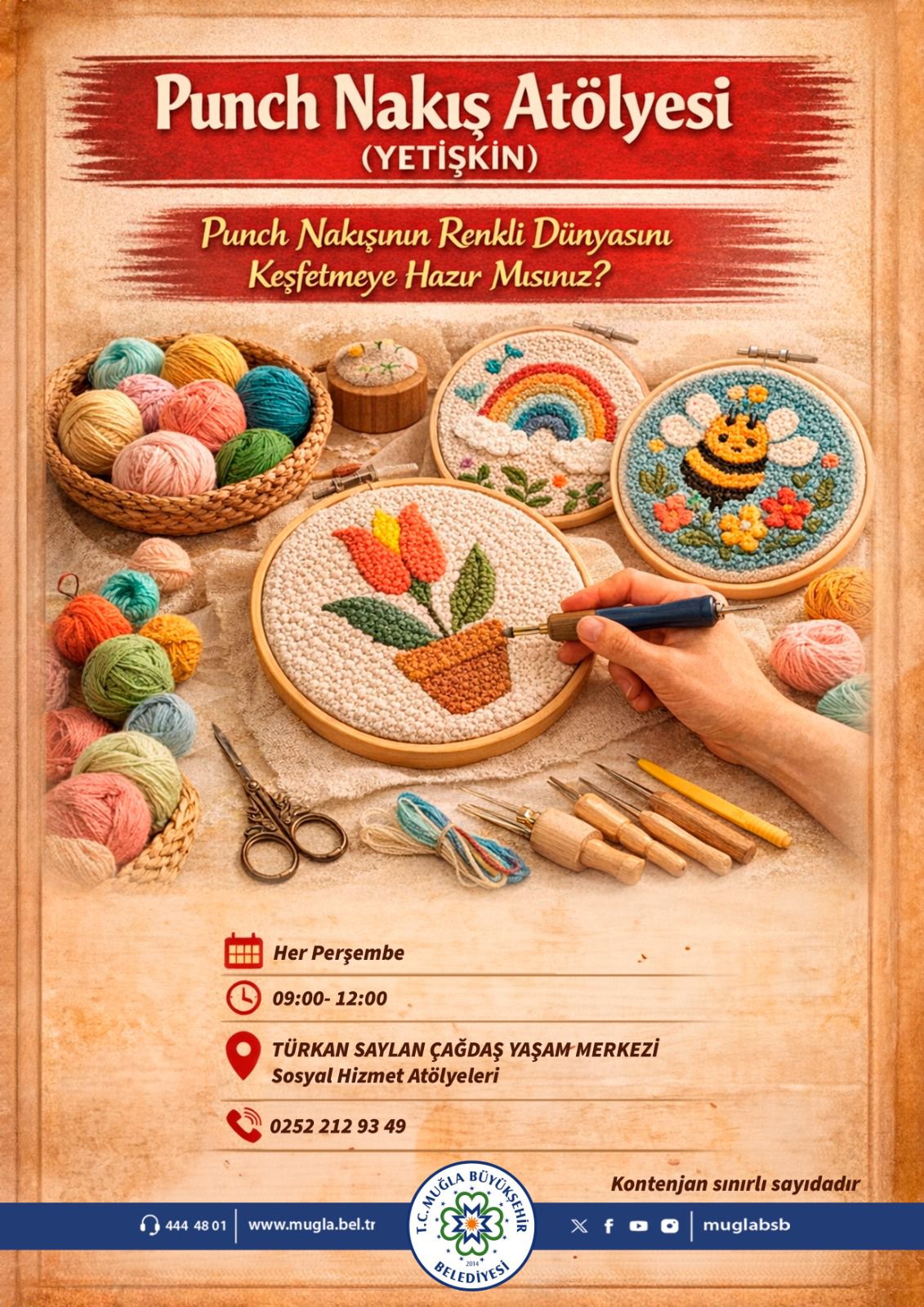 Menteşe Sosyal Hizmet Atölyeleri Etkinliğine Davetlisiniz