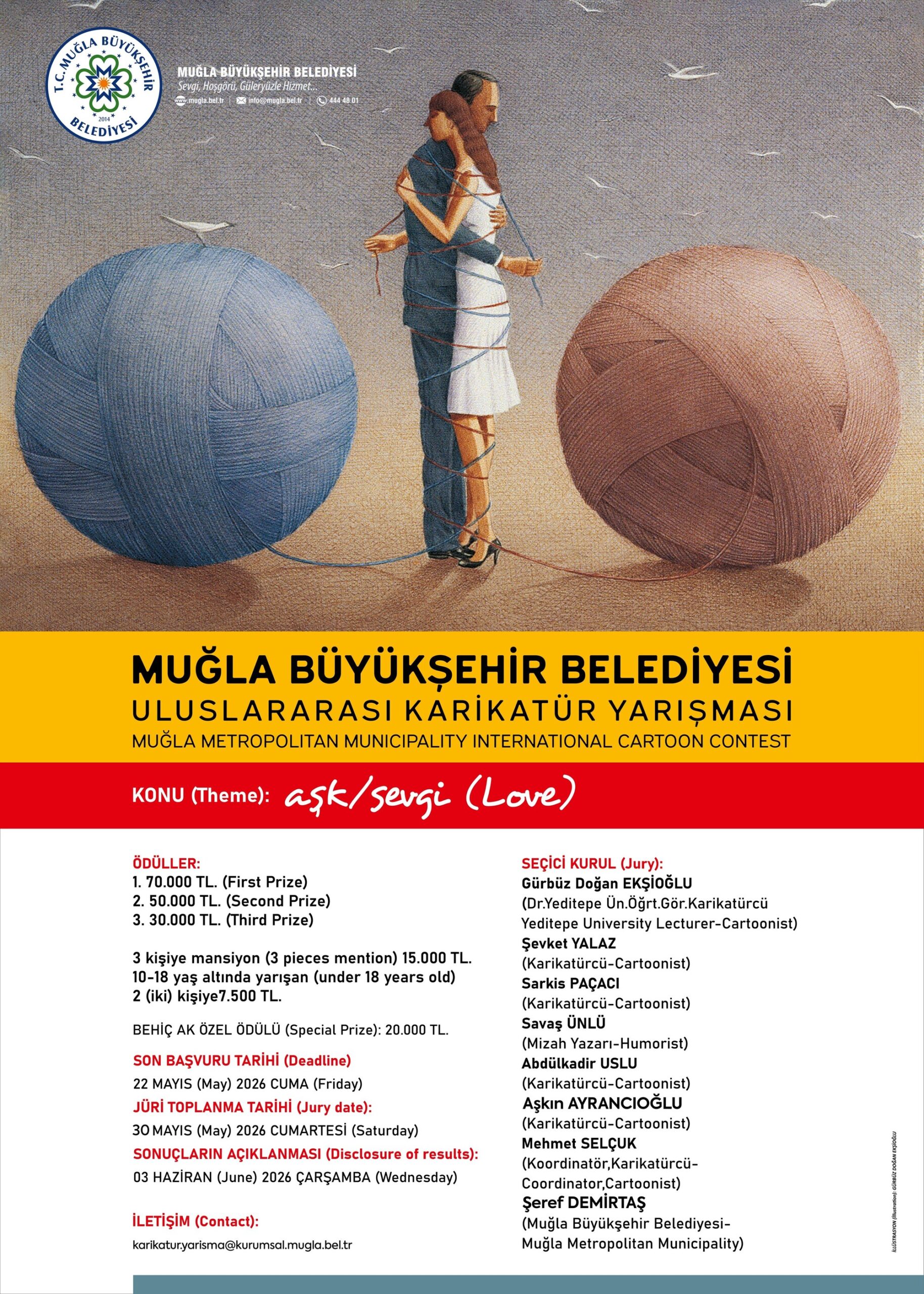 6. Uluslararası Karikatür Yarışması Etkinliğine Davetlisiniz