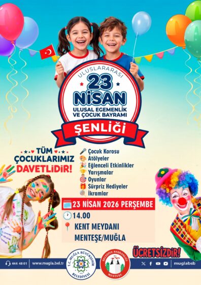 Uluslararası 23 Nisan Ulusal Egemenlik ve Çocuk Bayramı Şenlii Etkinliğine Davetlisiniz